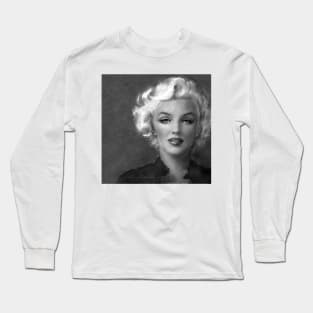 Marilyn Soft bw Long Sleeve T-Shirt